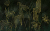 Komar Darkest Green Non Woven Wall Murals 400x250cm 4 panels | Yourdecoration.com