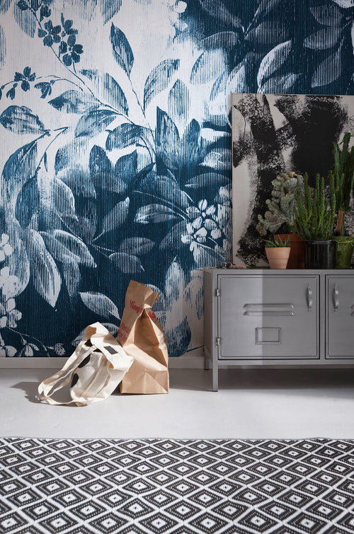 Komar Idyllic Indigo Non Woven Wall Murals 200x250cm 2 panels Ambiance | Yourdecoration.com