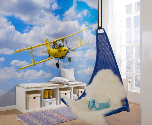 Komar Non Woven Wall Mural Iangx8 018 Biplane Interieur | Yourdecoration.com