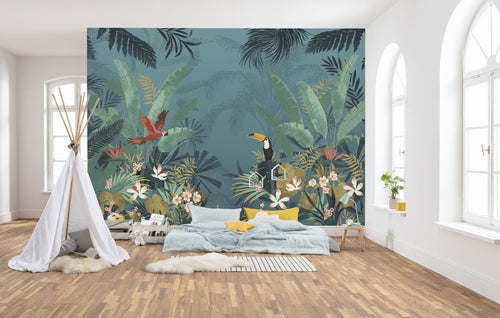 Komar Non Woven Wall Mural Xxl4 1013 Enchanted Jungle Interieur | Yourdecoration.com