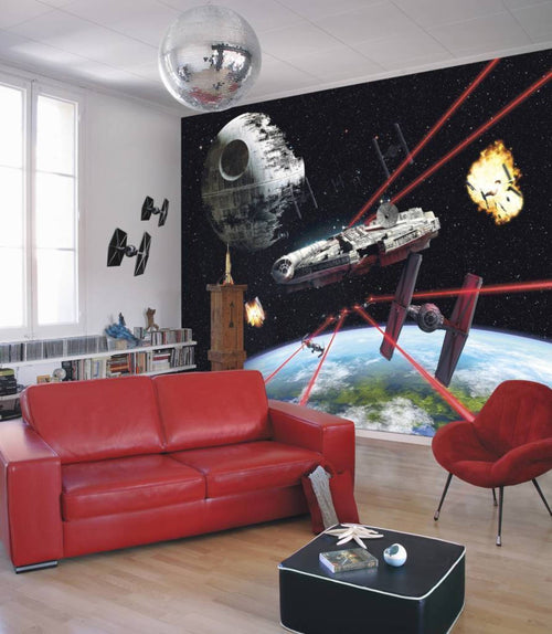 Komar Star Wars Millennium Falcon Wall Mural 368x254cm | Yourdecoration.com