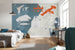 Komar Star Wars Technical Plan Wall Mural 368x254cm | Yourdecoration.com