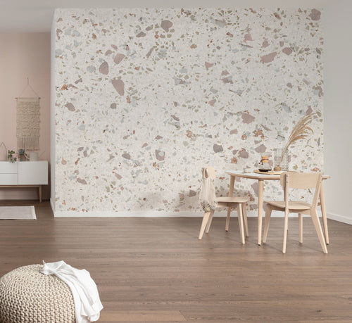 Komar Tasteful Terrazzo Non Woven Wall Murals 400x250cm 4 panels Ambiance | Yourdecoration.com