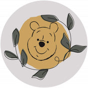 Komar Winnie Pooh Garland Self Adhesive Wall Mural 125x125cm Round | Yourdecoration.com