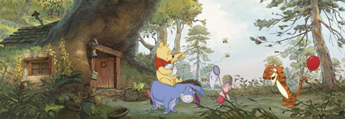 Komar Winnie the Pooh's House Wall Mural 368x127cm | Yourdecoration.com