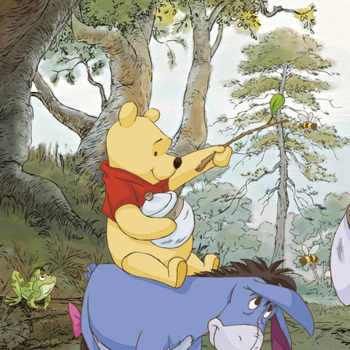 Komar Winnie the Pooh's House Wall Mural 368x127cm | Yourdecoration.com