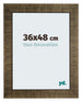 Leeds Wooden Photo Frame 36x48cm Champagne Brushed Front Size | Yourdecoration.com