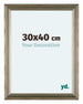 Lincoln Wood Photo Frame 30x40cm Silver Front Size | Yourdecoration.com