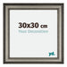 Liverpool Wooden Photo Frame 30x30cm Silver Front Size | Yourdecoration.com