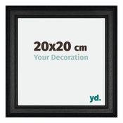 Londen Wooden Photo Frame 20x20cm Black Front Size | Yourdecoration.com