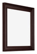 Londen Wooden Photo Frame 20x20cm Brown Wenge Front Oblique | Yourdecoration.com