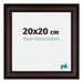 Londen Wooden Photo Frame 20x20cm Brown Wenge Front Size | Yourdecoration.com