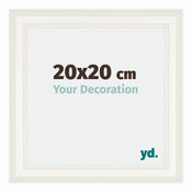 Londen Wooden Photo Frame 20x20cm White Front Size | Yourdecoration.com