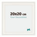 Londen Wooden Photo Frame 20x20cm White Front Size | Yourdecoration.com