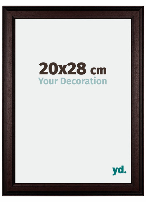 Londen Wooden Photo Frame 20x28cm Brown Wenge Front Size | Yourdecoration.com