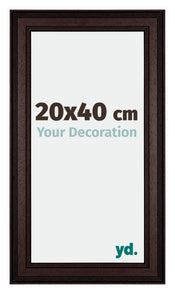 Londen Wooden Photo Frame 20x40cm Brown Wenge Front Size | Yourdecoration.com