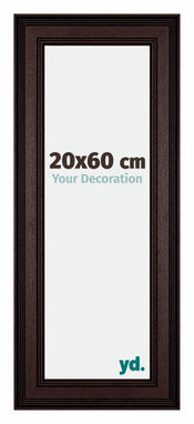 Londen Wooden Photo Frame 20x60cm Brown Wenge Front Size | Yourdecoration.com