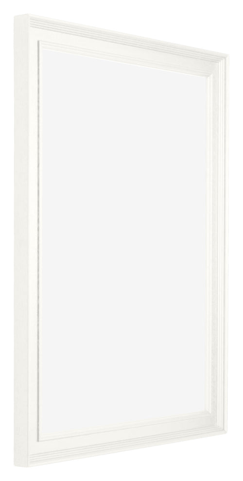 Londen Wooden Photo Frame 21x29 7cm A4 White Front Oblique | Yourdecoration.com