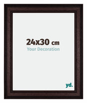 Londen Wooden Photo Frame 24x30cm Brown Wenge Front Size | Yourdecoration.com