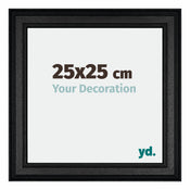 Londen Wooden Photo Frame 25x25cm Black Front Size | Yourdecoration.com