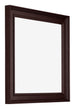 Londen Wooden Photo Frame 25x25cm Brown Wenge Front Oblique | Yourdecoration.com