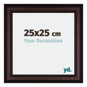 Londen Wooden Photo Frame 25x25cm Brown Wenge Front Size | Yourdecoration.com