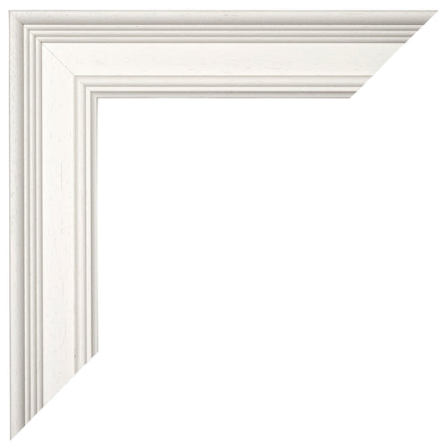 Londen Wooden Photo Frame 25x25cm White Detail Corner | Yourdecoration.com