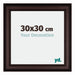 Londen Wooden Photo Frame 30x30cm Brown Wenge Front Size | Yourdecoration.com