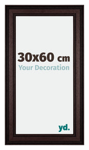 Londen Wooden Photo Frame 30x60cm Brown Wenge Front Size | Yourdecoration.com