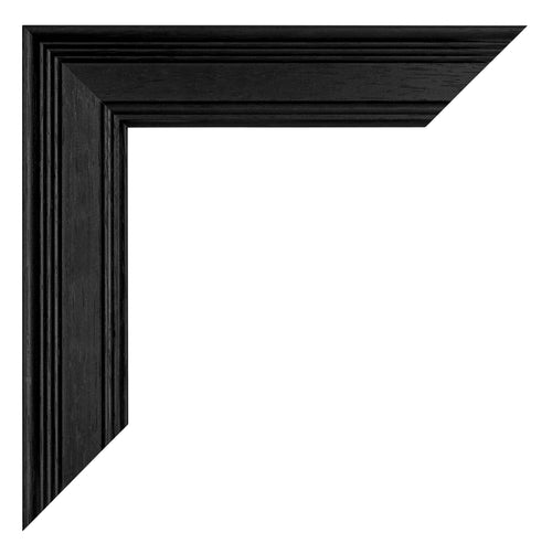 Londen Wooden Photo Frame 35x45cm Black Detail Corner | Yourdecoration.com