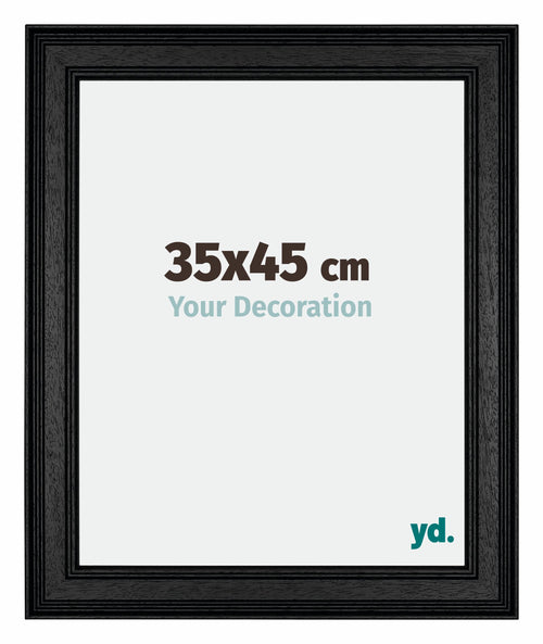 Londen Wooden Photo Frame 35x45cm Black Front Size | Yourdecoration.com