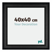 Londen Wooden Photo Frame 40x40cm Black Front Size | Yourdecoration.com