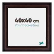 Londen Wooden Photo Frame 40x40cm Brown Wenge Front Size | Yourdecoration.com