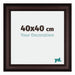 Londen Wooden Photo Frame 40x40cm Brown Wenge Front Size | Yourdecoration.com