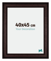 Londen Wooden Photo Frame 40x45cm Brown Wenge Front Size | Yourdecoration.com