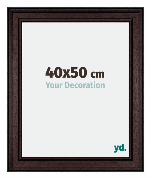 Londen Wooden Photo Frame 40x50cm Brown Wenge Front Size | Yourdecoration.com