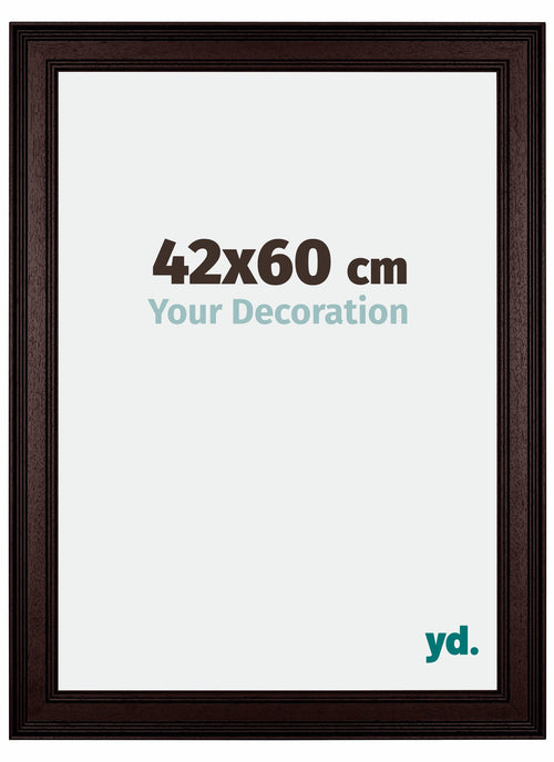 Londen Wooden Photo Frame 42x60cm Brown Wenge Front Size | Yourdecoration.com