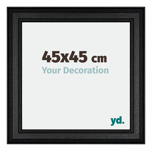 Londen Wooden Photo Frame 45x45cm Black Front Size | Yourdecoration.com