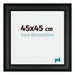 Londen Wooden Photo Frame 45x45cm Black Front Size | Yourdecoration.com