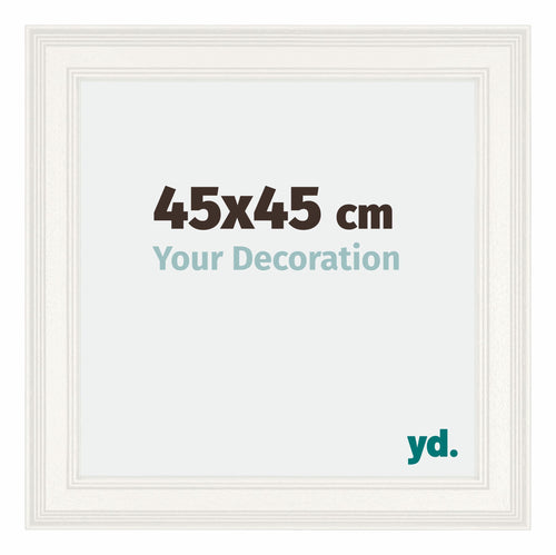 Londen Wooden Photo Frame 45x45cm White Front Size | Yourdecoration.com