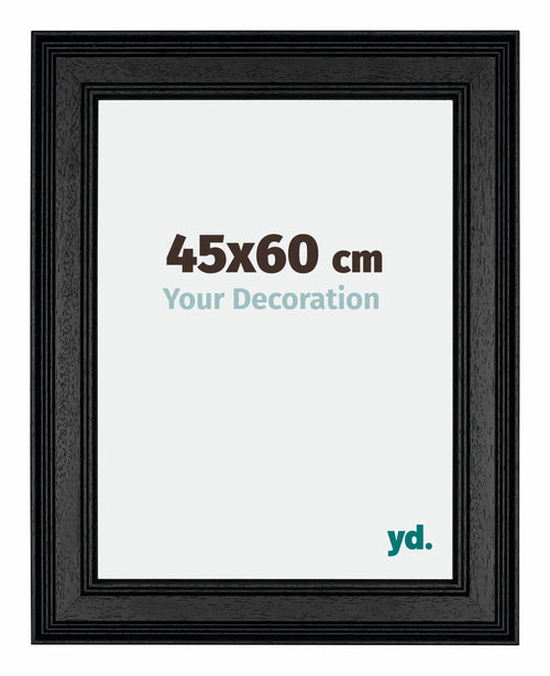 Londen Wooden Photo Frame 45x60cm Black Front Size | Yourdecoration.com