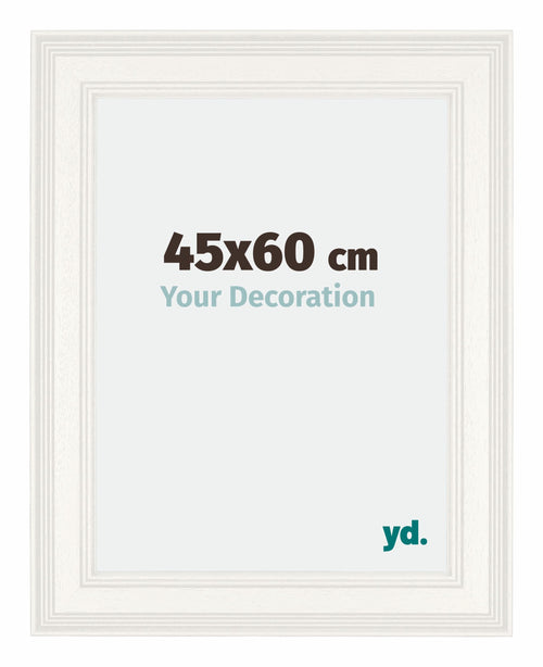 Londen Wooden Photo Frame 45x60cm White Front Size | Yourdecoration.com