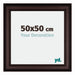 Londen Wooden Photo Frame 50x50cm Brown Wenge Front Size | Yourdecoration.com