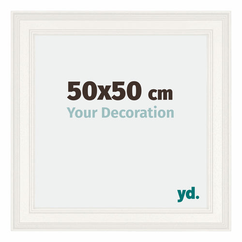 Londen Wooden Photo Frame 50x50cm White Front Size | Yourdecoration.com