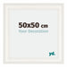 Londen Wooden Photo Frame 50x50cm White Front Size | Yourdecoration.com