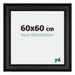 Londen Wooden Photo Frame 60x60cm Black Front Size | Yourdecoration.com