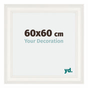 Londen Wooden Photo Frame 60x60cm White Front Size | Yourdecoration.com