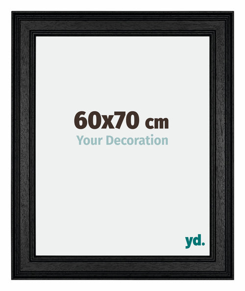 Londen Wooden Photo Frame 60x70cm Black Front Size | Yourdecoration.com