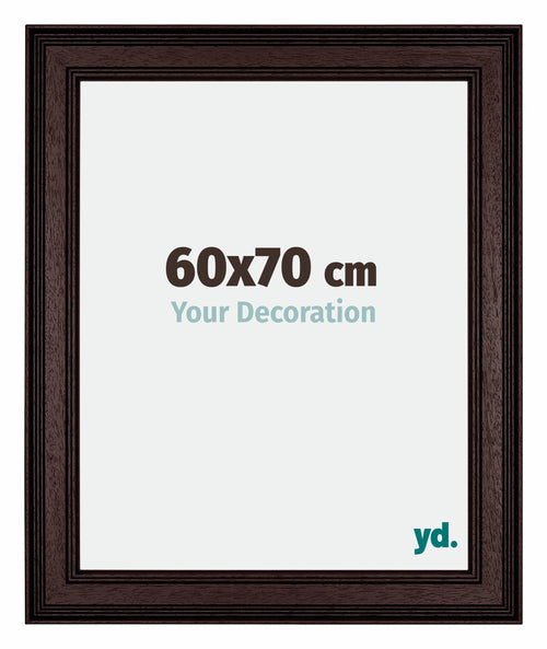 Londen Wooden Photo Frame 60x70cm Brown Wenge Front Size | Yourdecoration.com