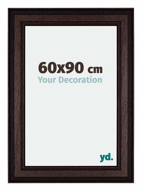 Londen Wooden Photo Frame 60x90cm Brown Wenge Front Size | Yourdecoration.com